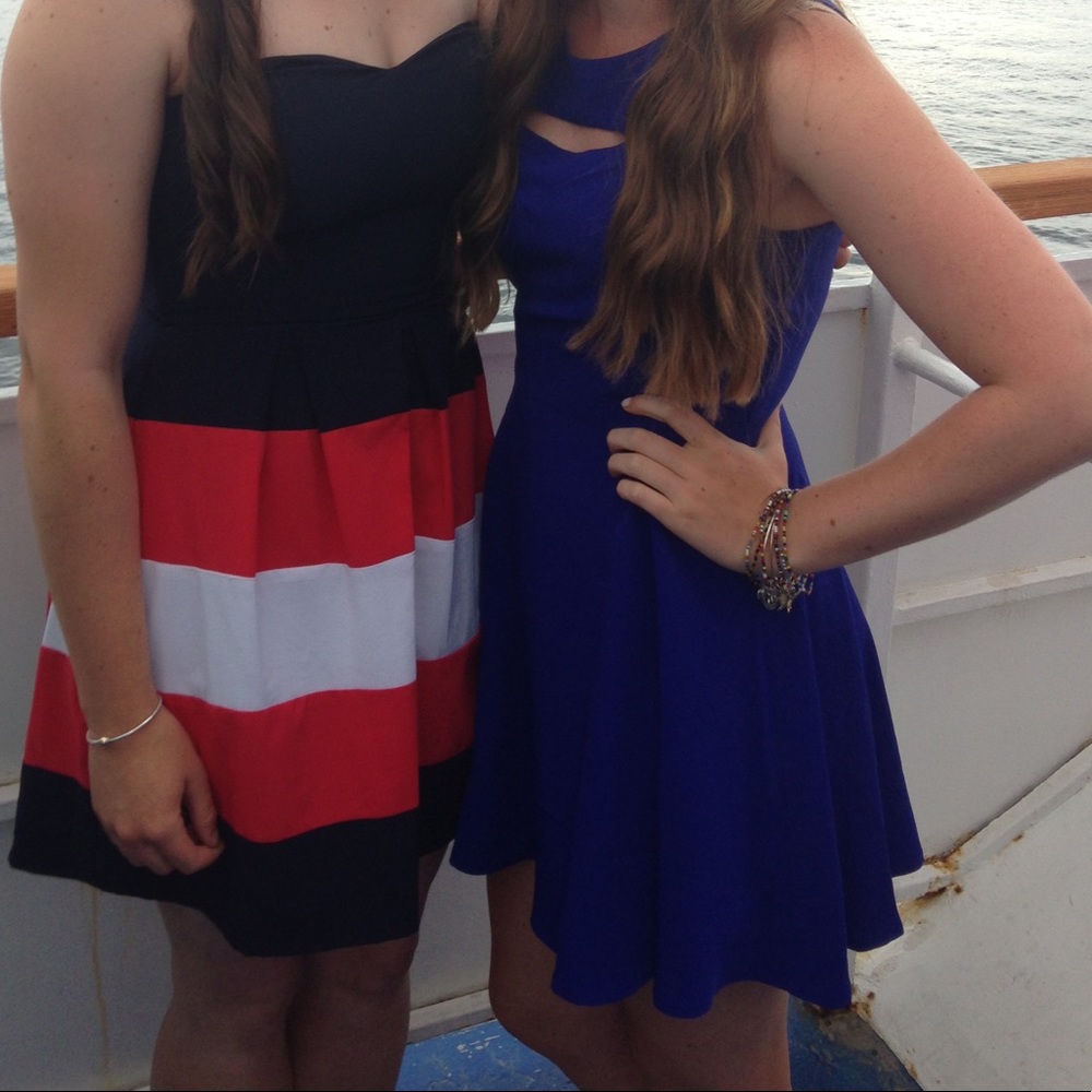 Cobalt blue dress!